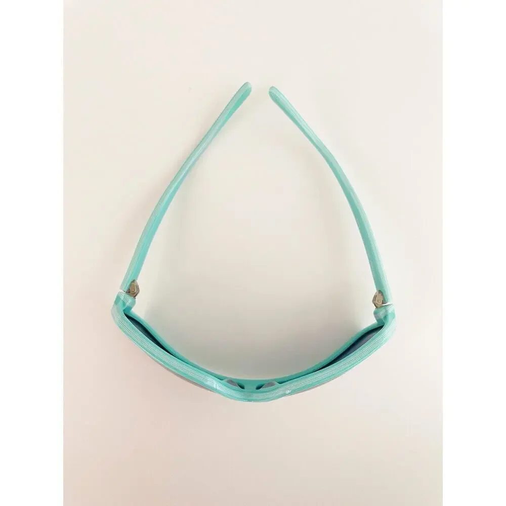 Stussy Mint Green Shield Sunglasses with Gradient Smoke Lenses